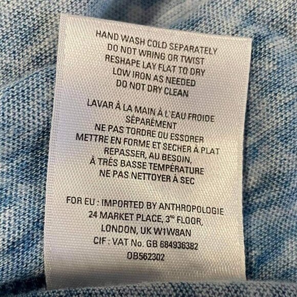 Anthropologie Meadow Rue XS  Top Blouse Linen Cotton Blend - Picture 7 of 7